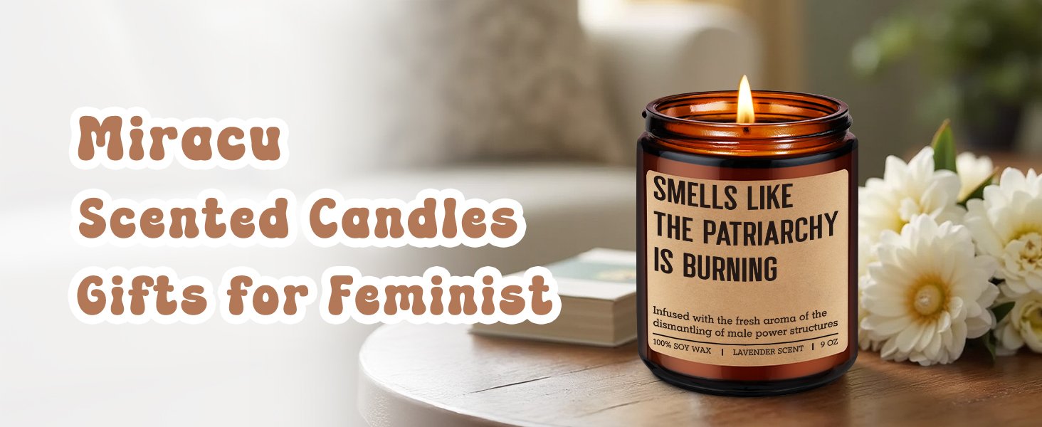 valentines day feminist candle, cool feminist gifts for women, uplifting gifts for women, libbers