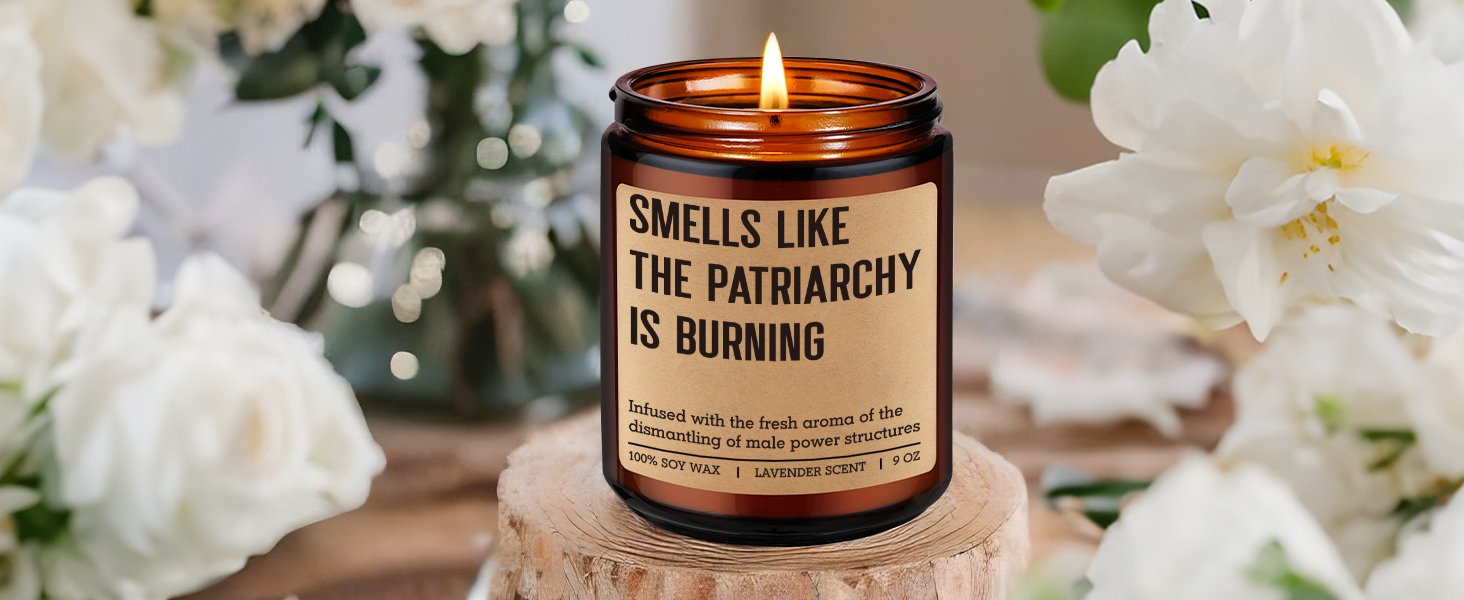 vday feminist candles, womens rights, breakup, equal rights, justice, fairness, feminist gifts women