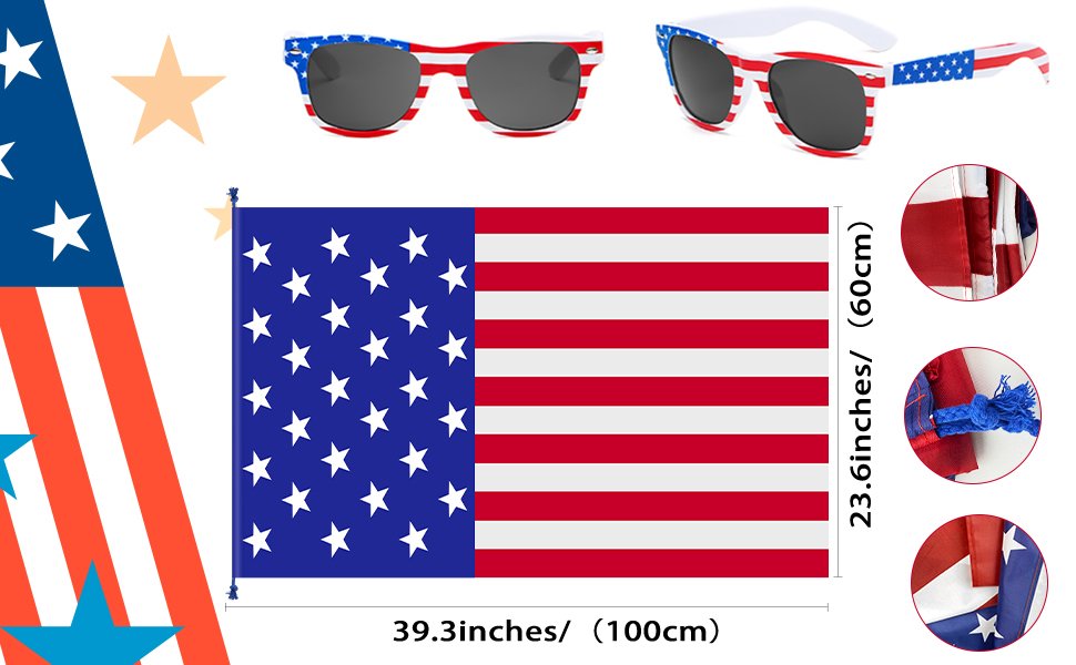 Kids 4th of July American Flag Costume Cape