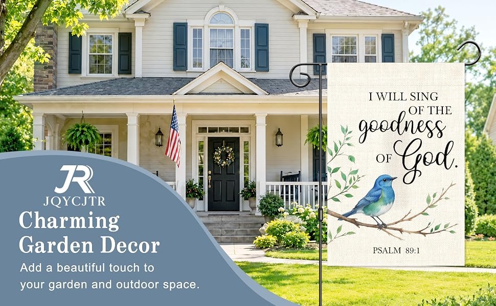 JQYCJTR garden flag is double-sided with durable