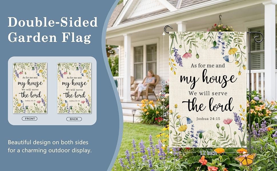 Double-Sided Garden Flag