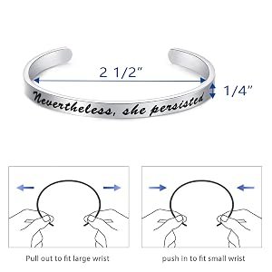 nevertheless she persisted bracelet