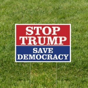 Stop Trump Save Democracy Yard Sign Resist Hate Lawn Sign Anti Trump Sign Double Sided Corrugated Plastic Outdoor Weatherproof Signs With H Stake 18×12 Inch Stop Trump Save Democracy Yard Sign Resist Hate Lawn Sign Anti Trump Sign Double Sided Corrugated Plastic Outdoor Weatherproof Signs With H Stake 18×12 Inch
