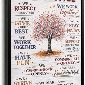 Framed Motivational Office Wall Art In Our Office Wall Decor 12×16 Inch