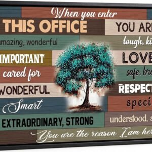 Framed Office Wall Art When You Enter This Office Wall Decor 12×16 Inch