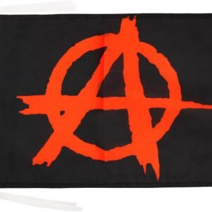 AZ FLAG Anarchy Black and red Flag 12×18 in 100D Polyester Cords