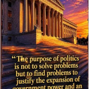 Political Quote Government Metal Sign Vintage Wall Decor 8 x 12 Inch